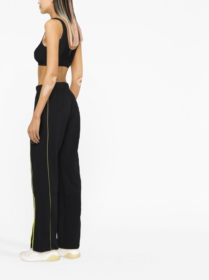 Black Logo Print Track Pants