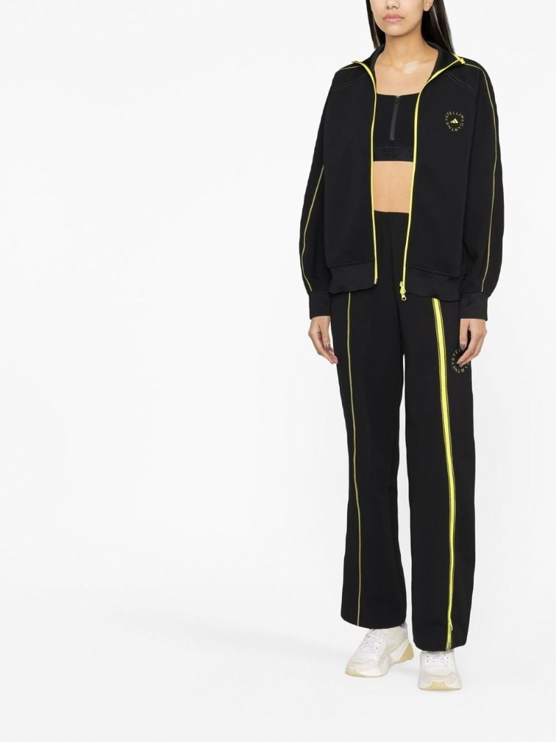 Black Logo Print Track Pants