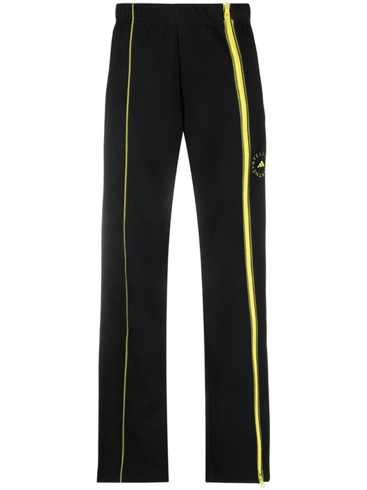 Black Logo Print Track Pants
