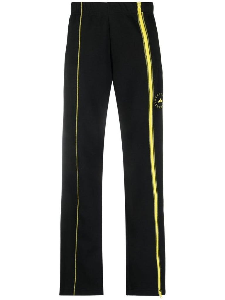 Black Logo Print Track Pants