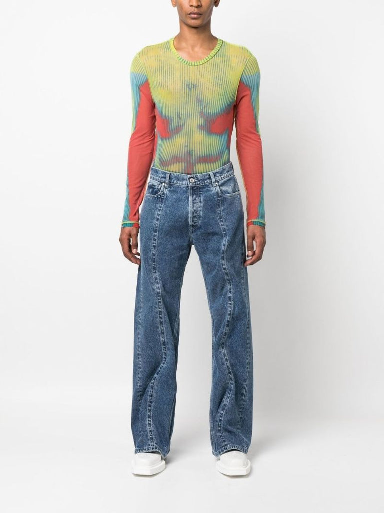 Blue Classic Wire Denim Jeans