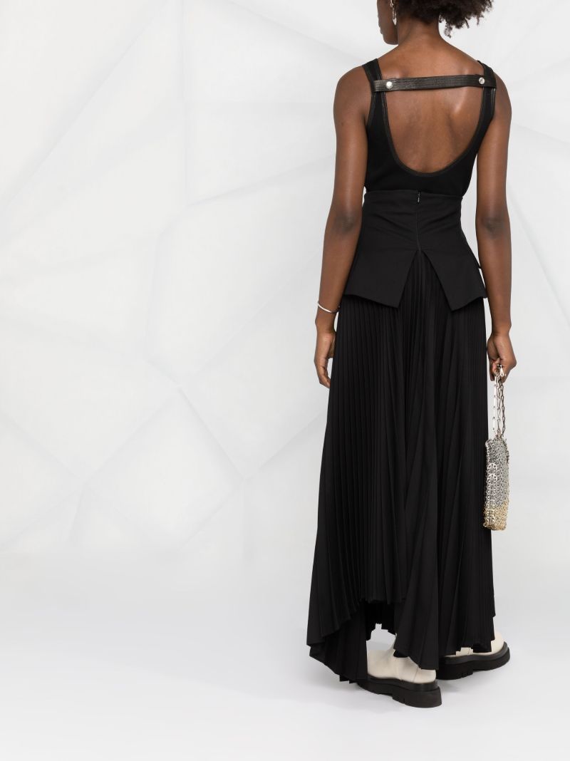Ribbed Leather Camisole Top