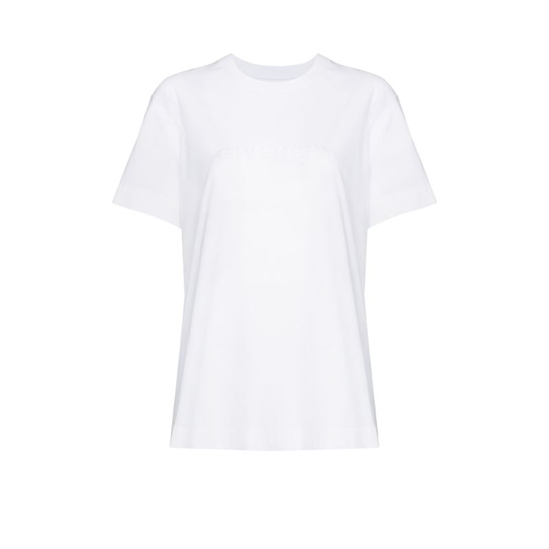 White 4g Logo Cotton T-shirt