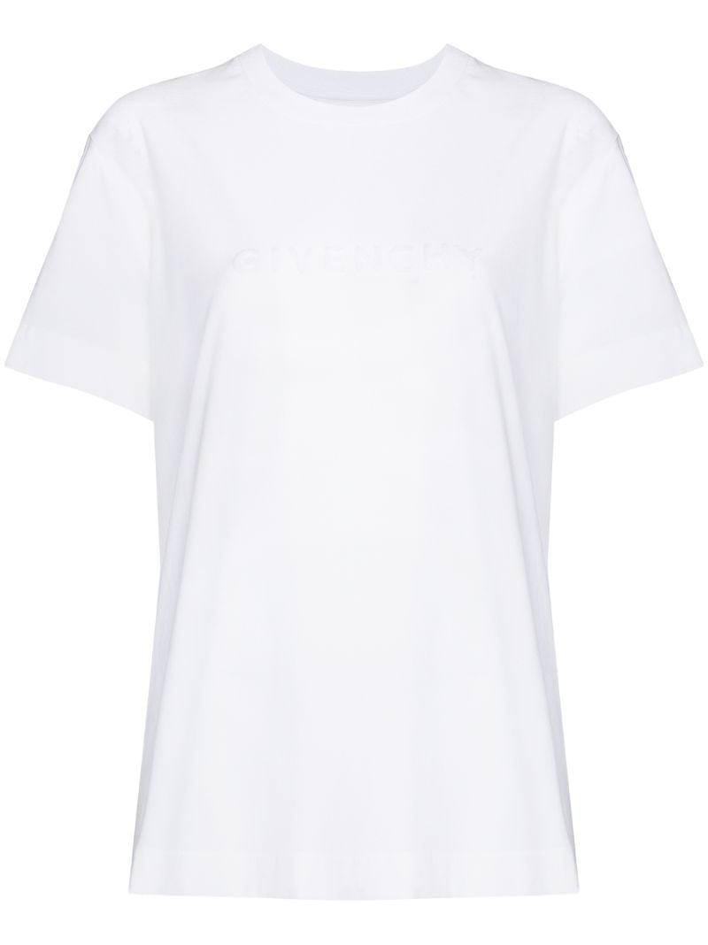 White 4g Logo Cotton T-shirt