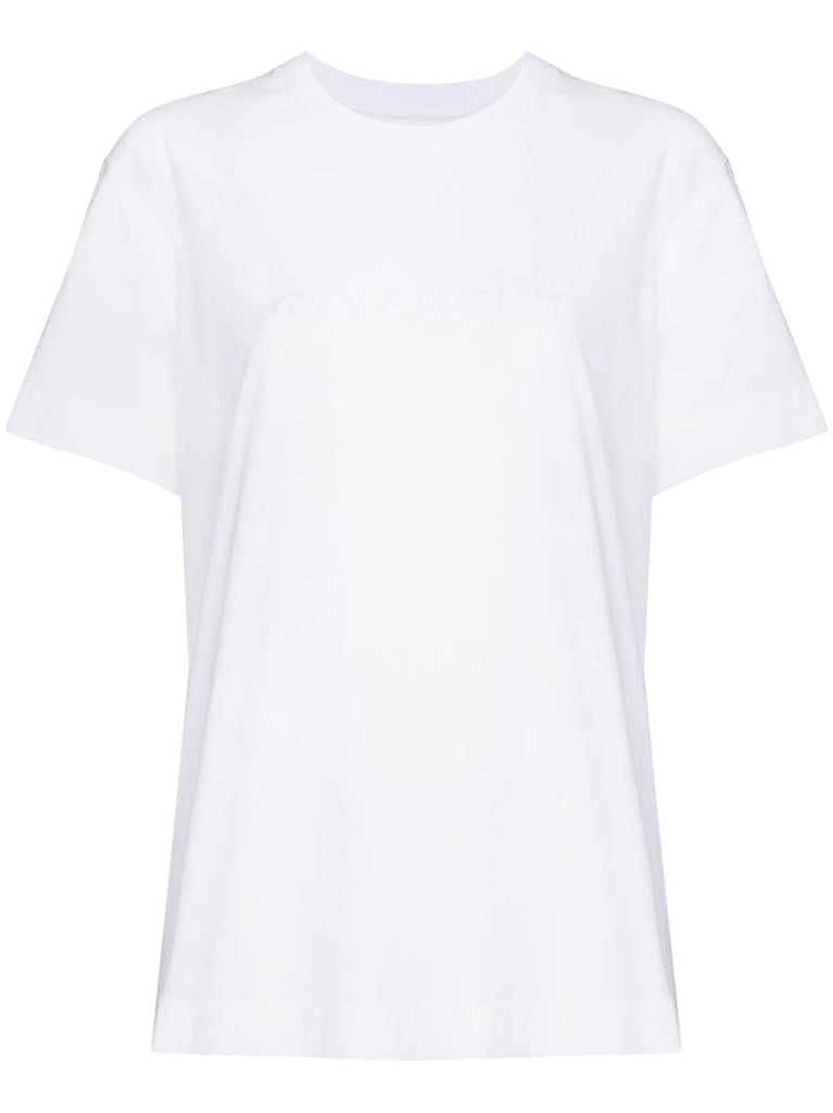 White 4g Logo Cotton T-shirt