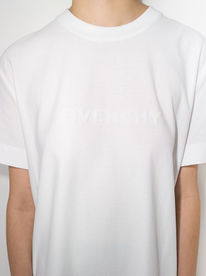 White 4g Logo Cotton T-shirt