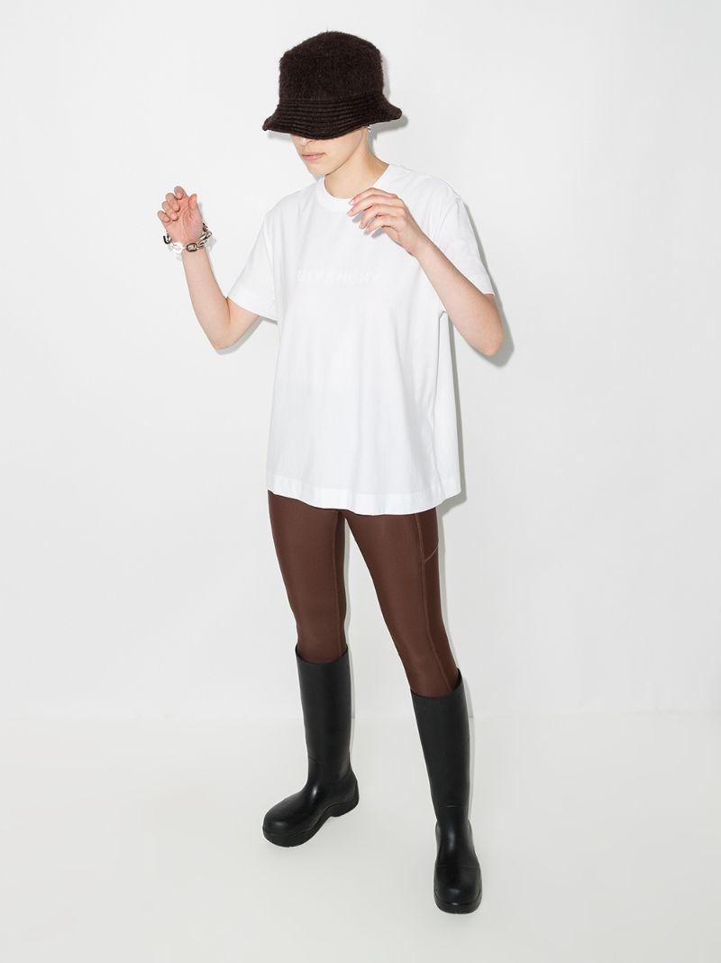 White 4g Logo Cotton T-shirt