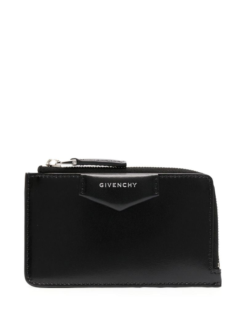 Black Antigona Zipped Leather Wallet