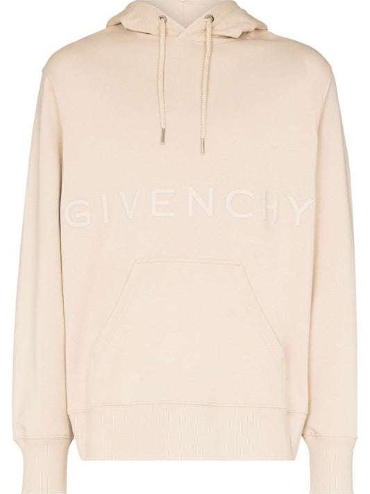Neutral Logo Embroidery Hoodie