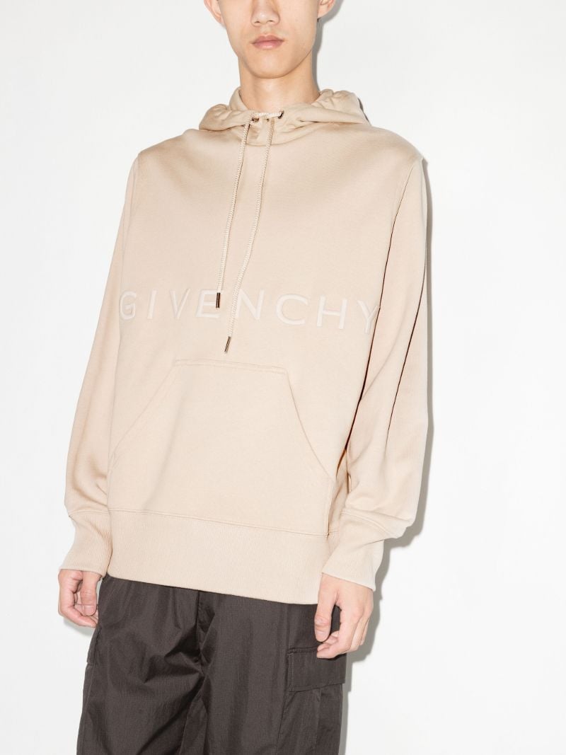 Neutral Logo Embroidery Hoodie