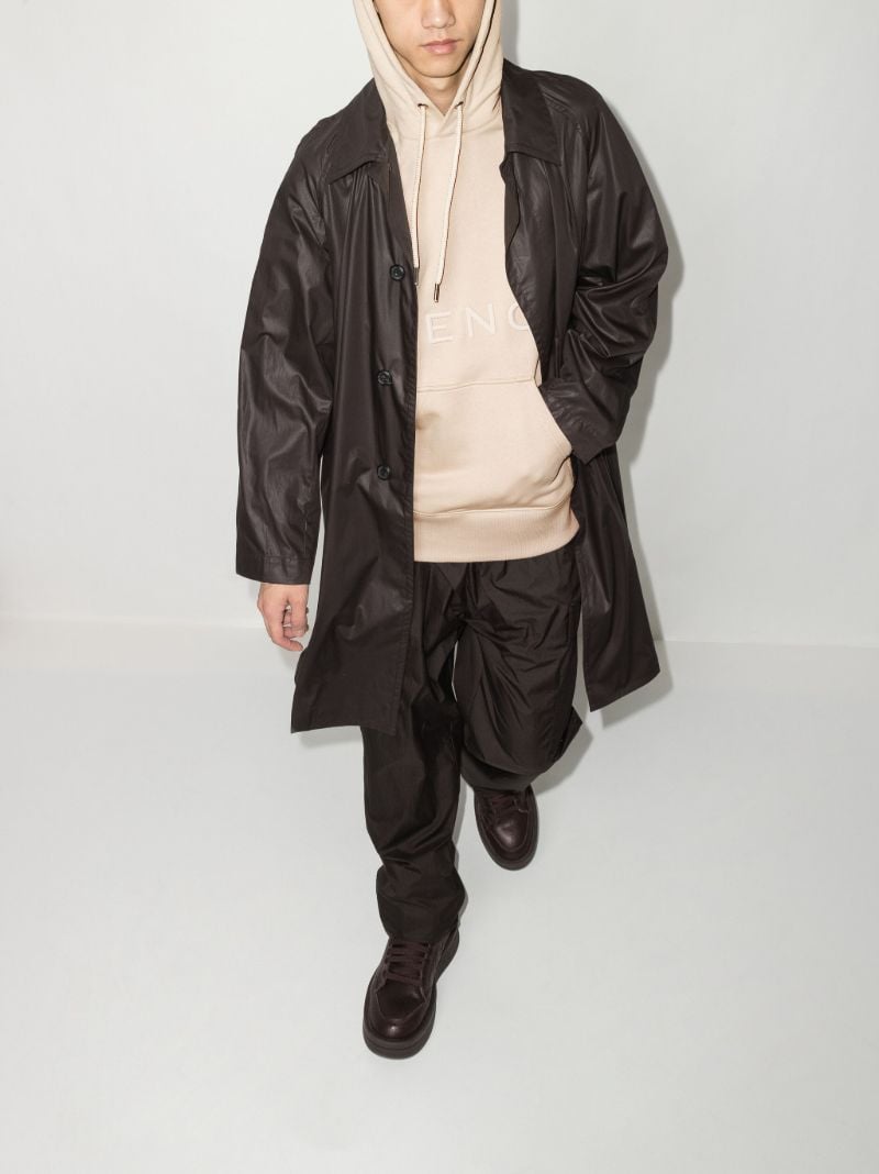Neutral Logo Embroidery Hoodie