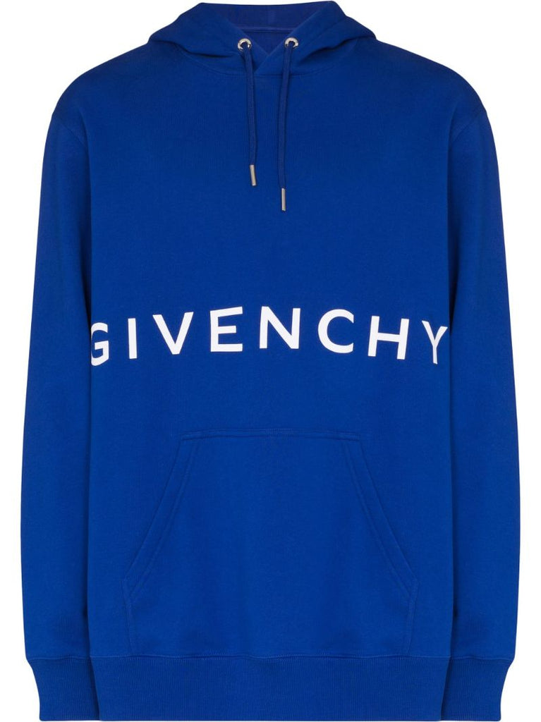 Blue 4g Logo Cotton Hoodie