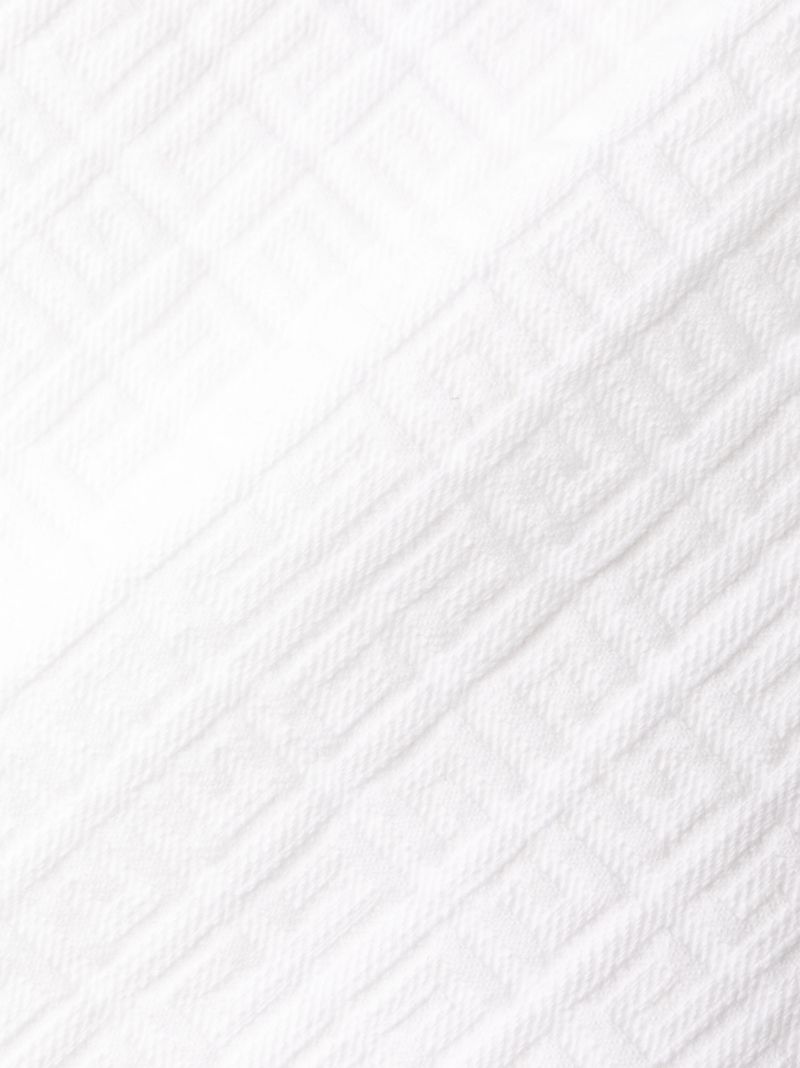 White 4g Monogram Straight Leg Jeans