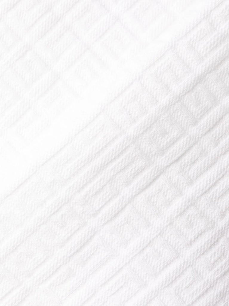 White 4g Monogram Straight Leg Jeans
