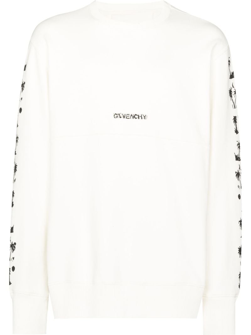 Palm Logo Cotton Sweatshirt
