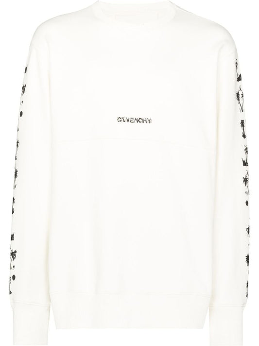 Palm Logo Cotton Sweatshirt