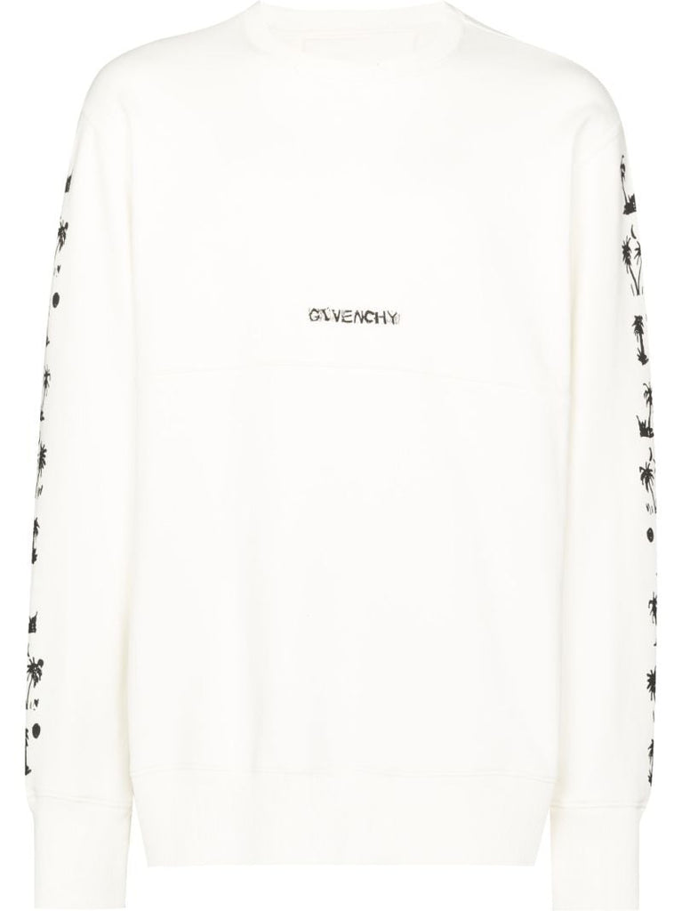 Palm Logo Cotton Sweatshirt