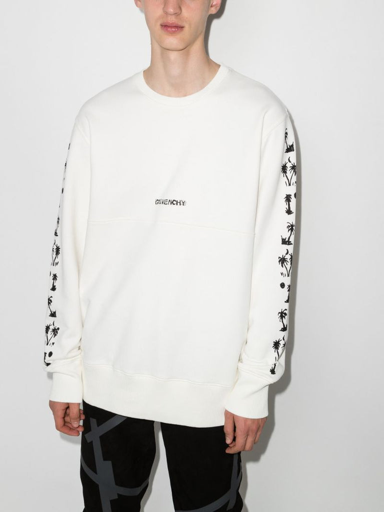 Palm Logo Cotton Sweatshirt