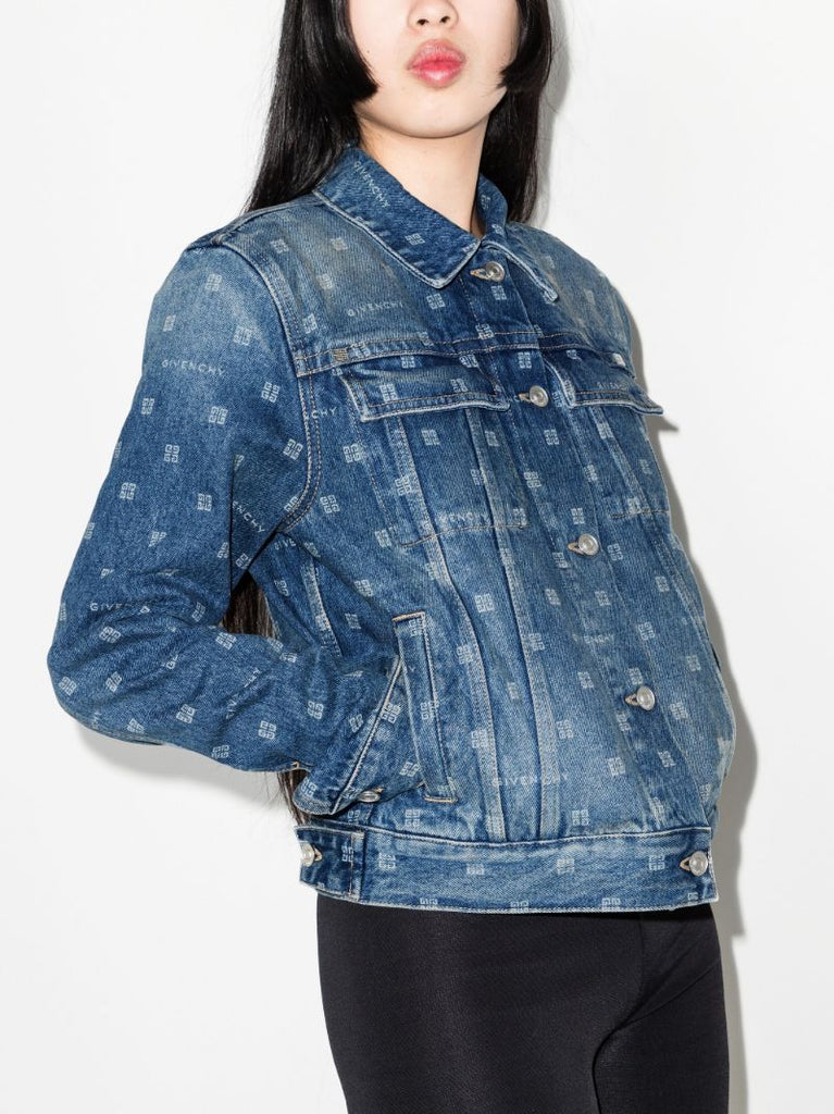 Blue 4g Monogram Denim Jacket
