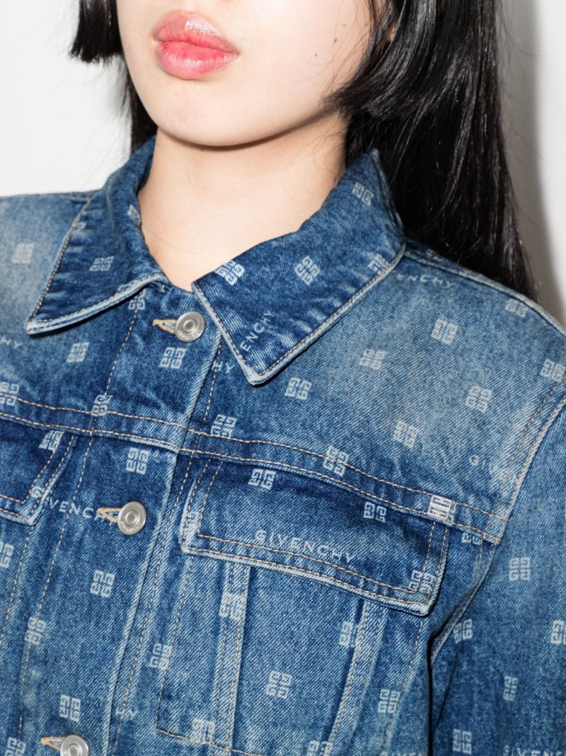Blue 4g Monogram Denim Jacket