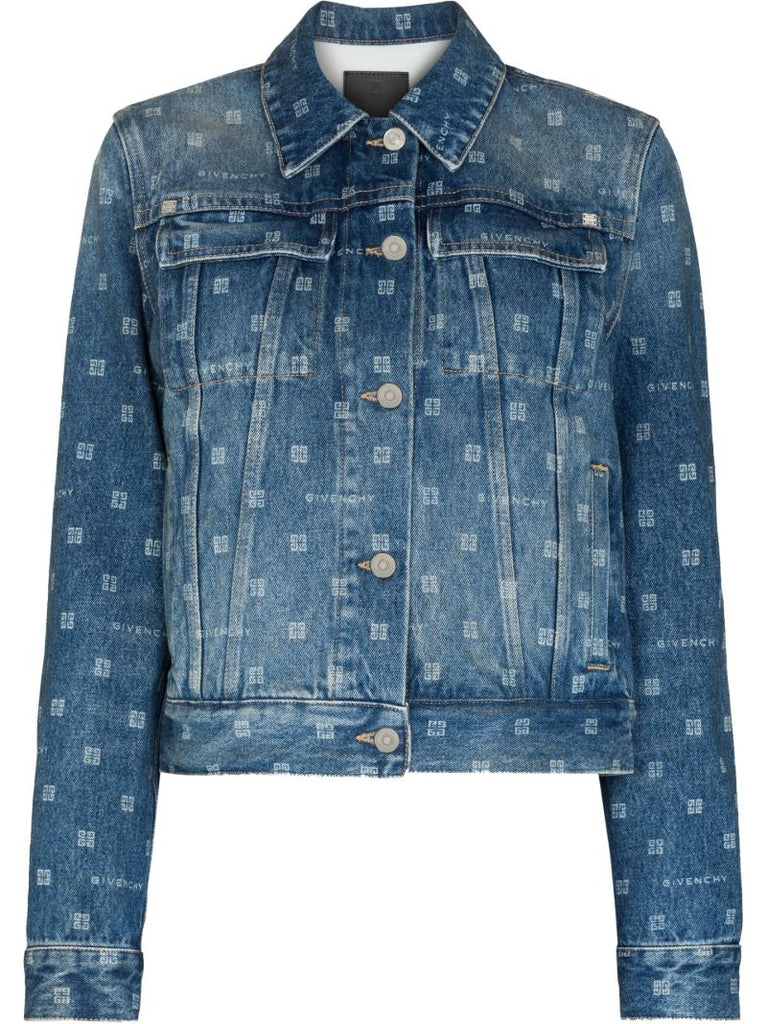 Blue 4g Monogram Denim Jacket