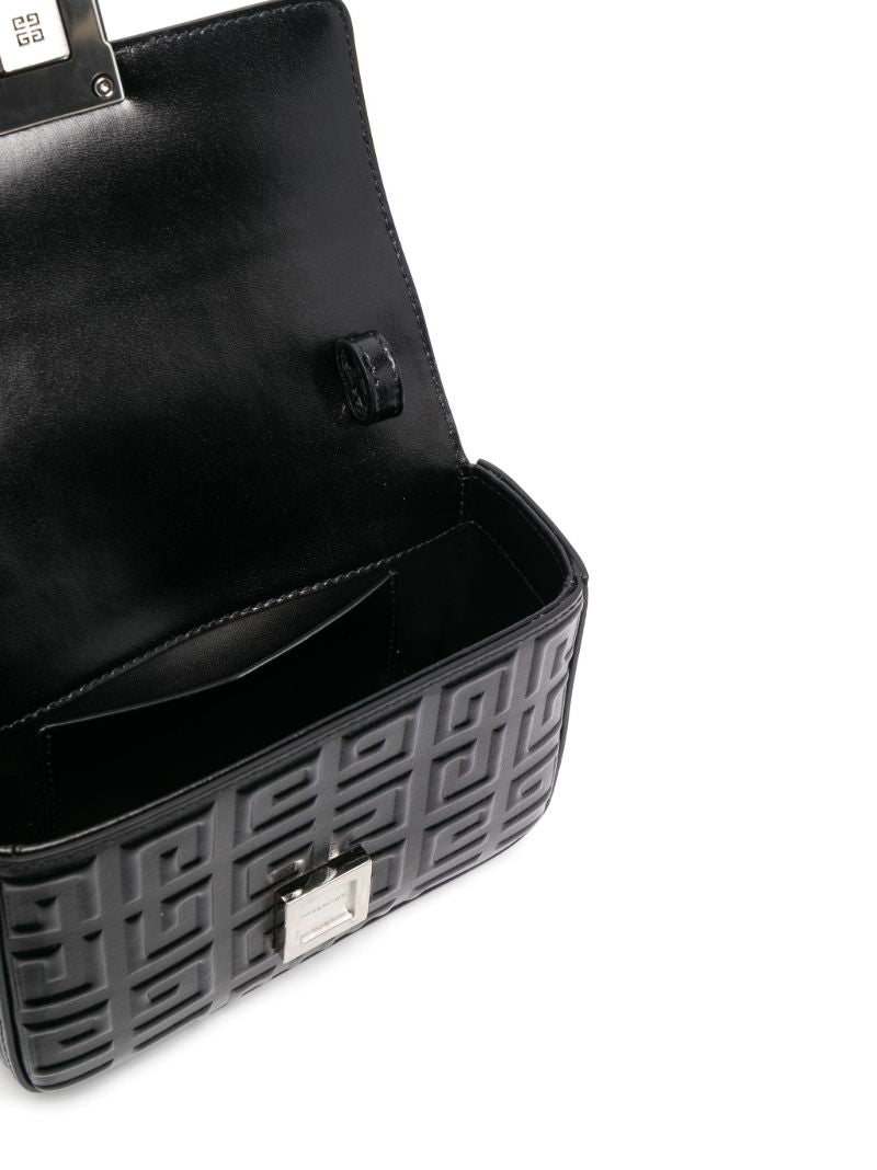 Black 4g Mini Leather Cross Body Bag
