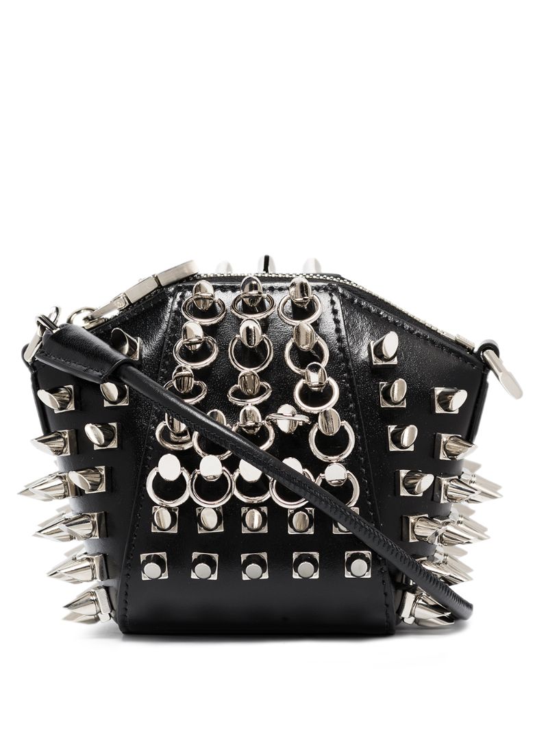 Mini Antigona Studded Crossbody Bag