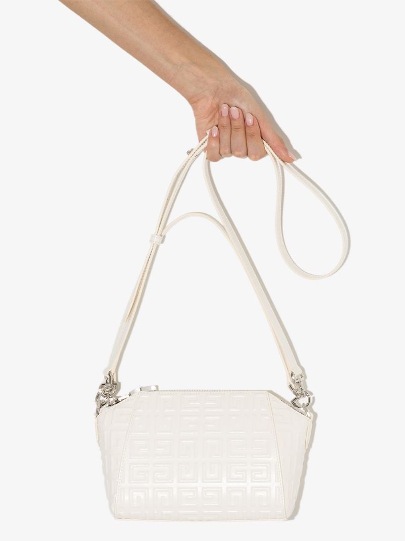 White Antigona 4g Xs Leather Cross Body Bag