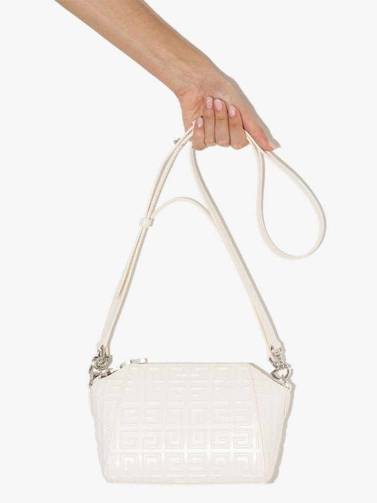 White Antigona 4g Xs Leather Cross Body Bag
