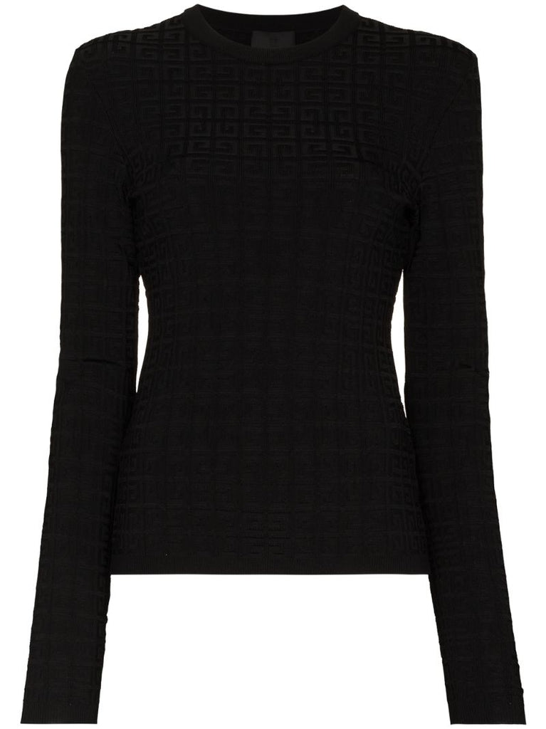 4g Pattern Crew Neck Jumper