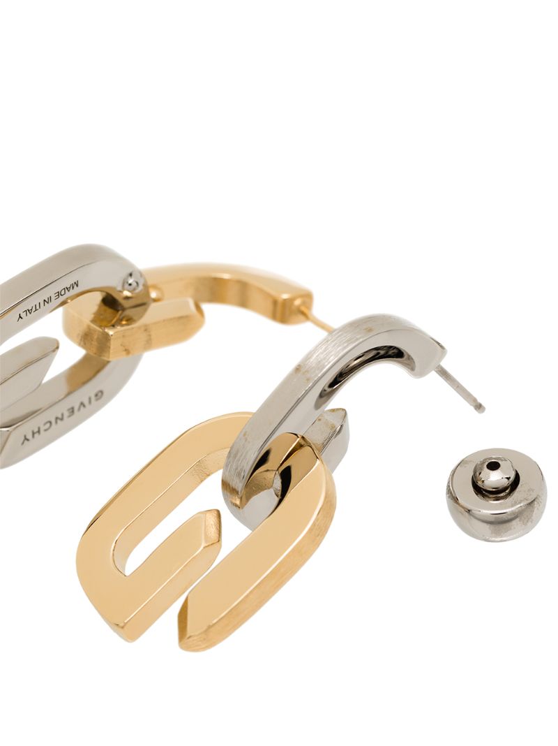 Two-tone Drop Earrings