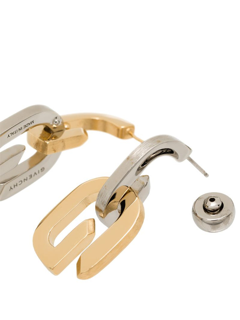 Two-tone Drop Earrings