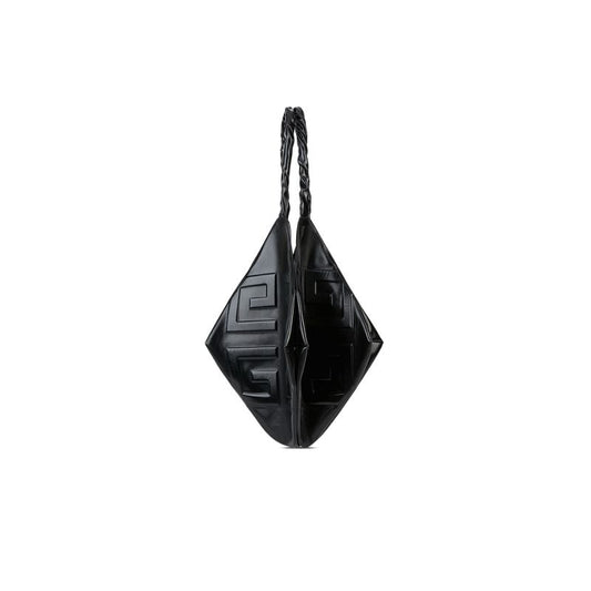 Large Belle Embossed Logo Shoulder Bag