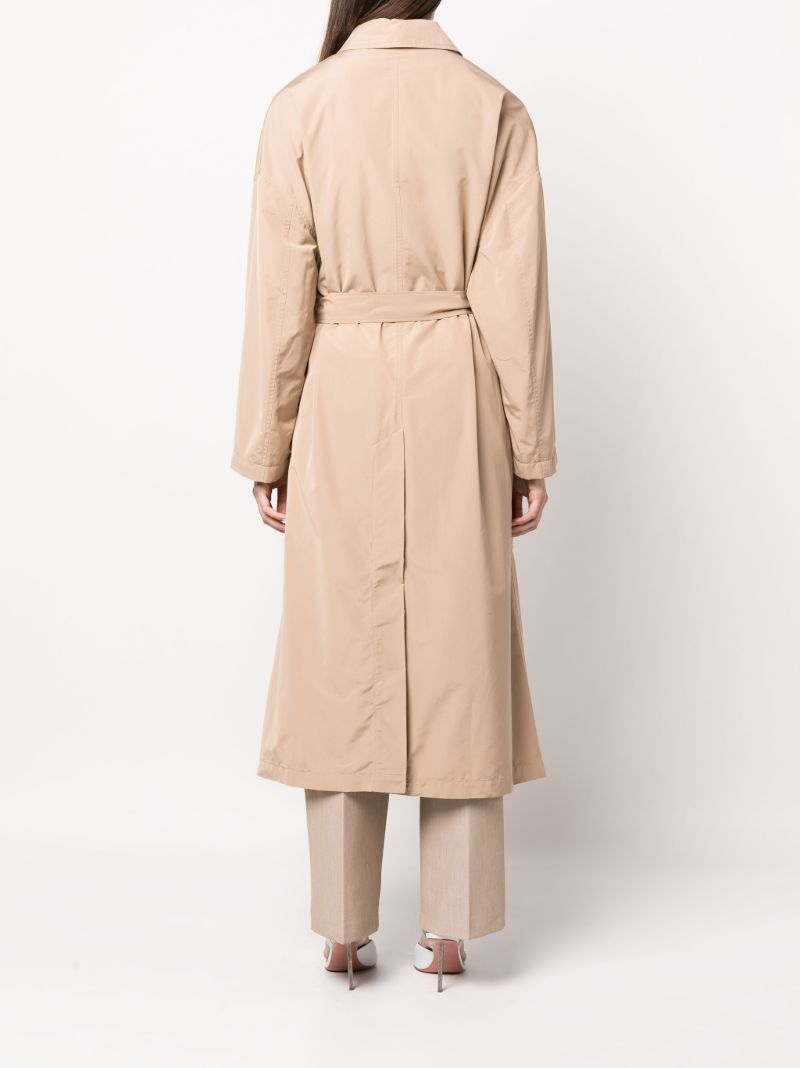 Neutral Belted Trench Coat