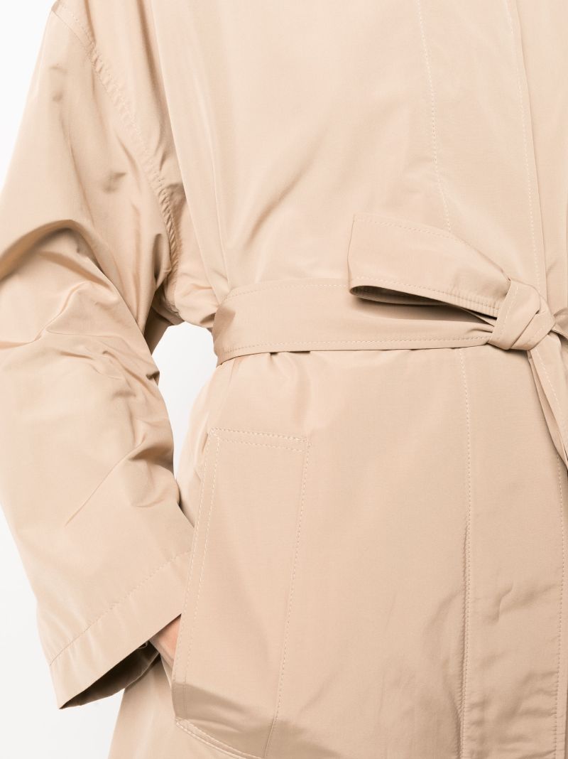 Neutral Belted Trench Coat