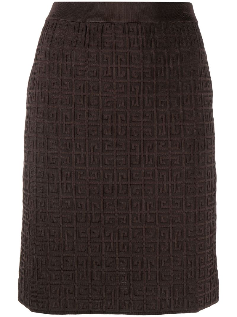 Brown 4g Monogram Skirt
