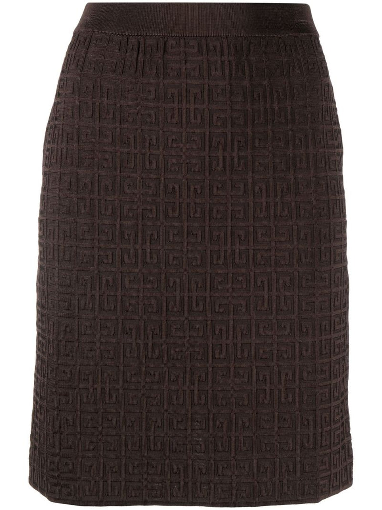 Brown 4g Monogram Skirt