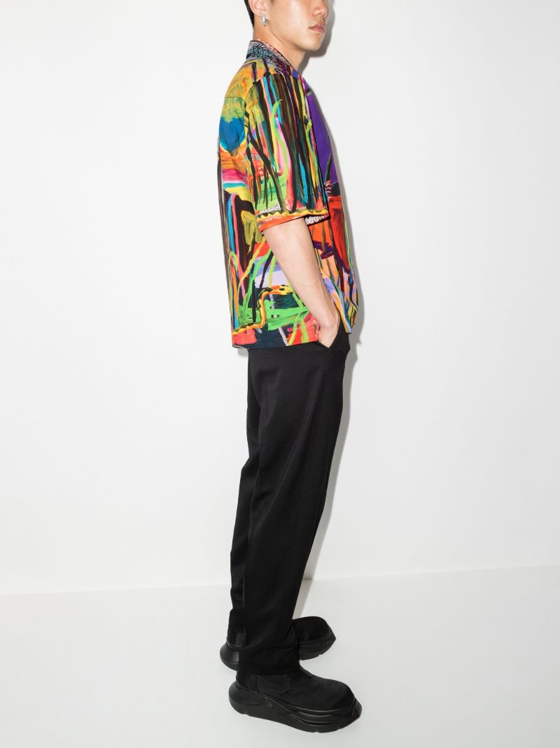 X Josh Smith Reaper Printed Cotton Shirt