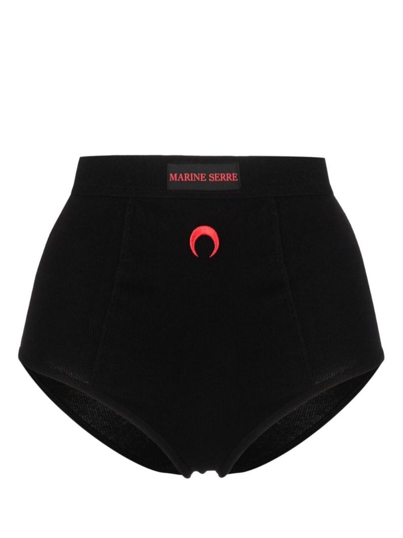 Black Crescent Moon Organic Cotton Briefs