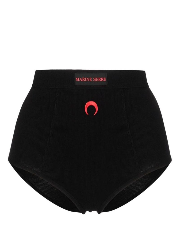 Black Crescent Moon Organic Cotton Briefs