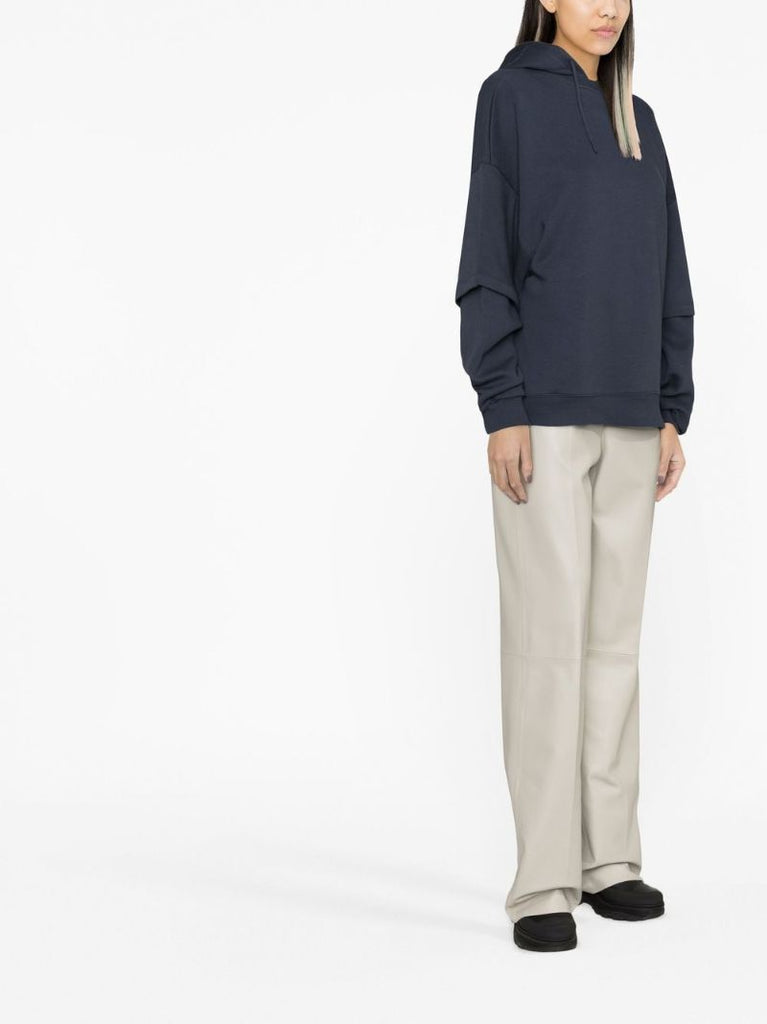 Navy Layered Sleeve Hoodie
