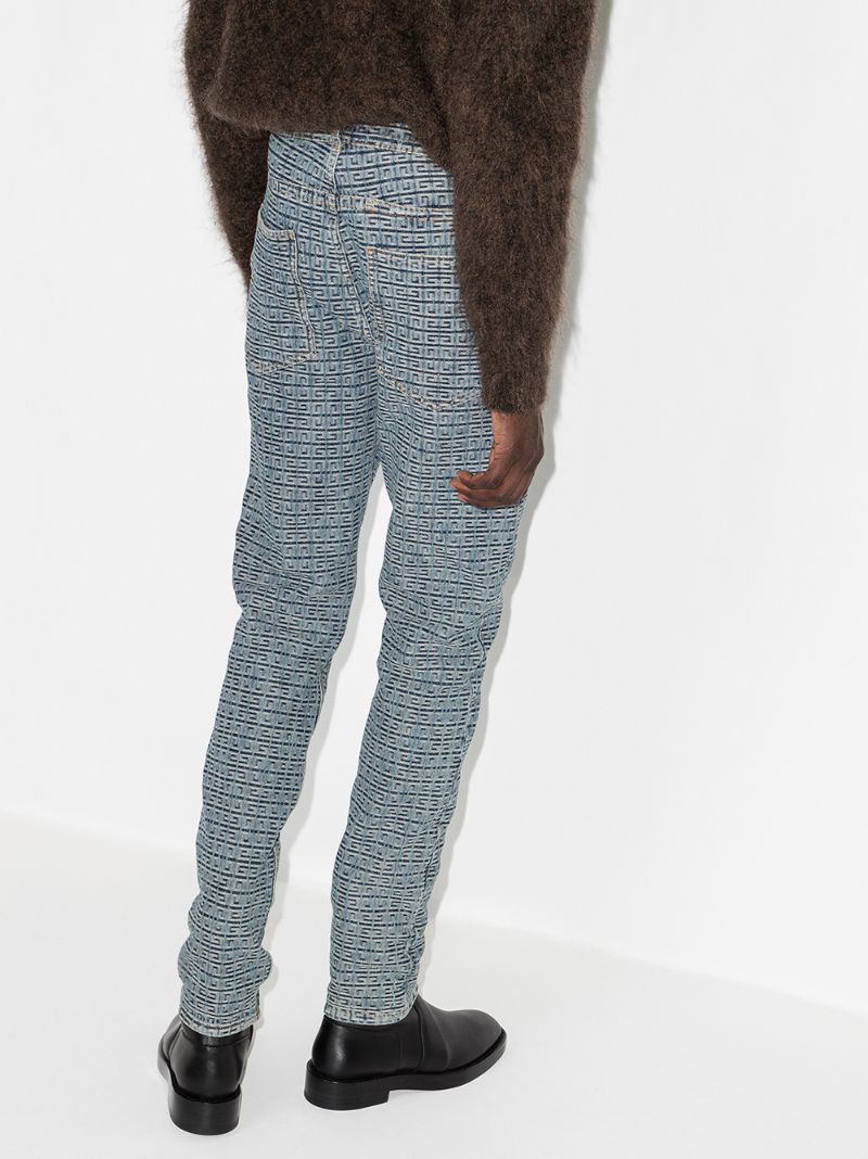 4g Monogram Straight Leg Jeans