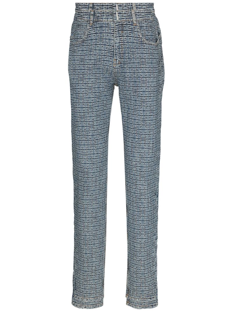 4g Monogram Straight Leg Jeans