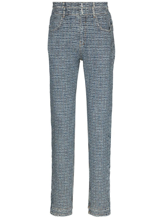 4g Monogram Straight Leg Jeans