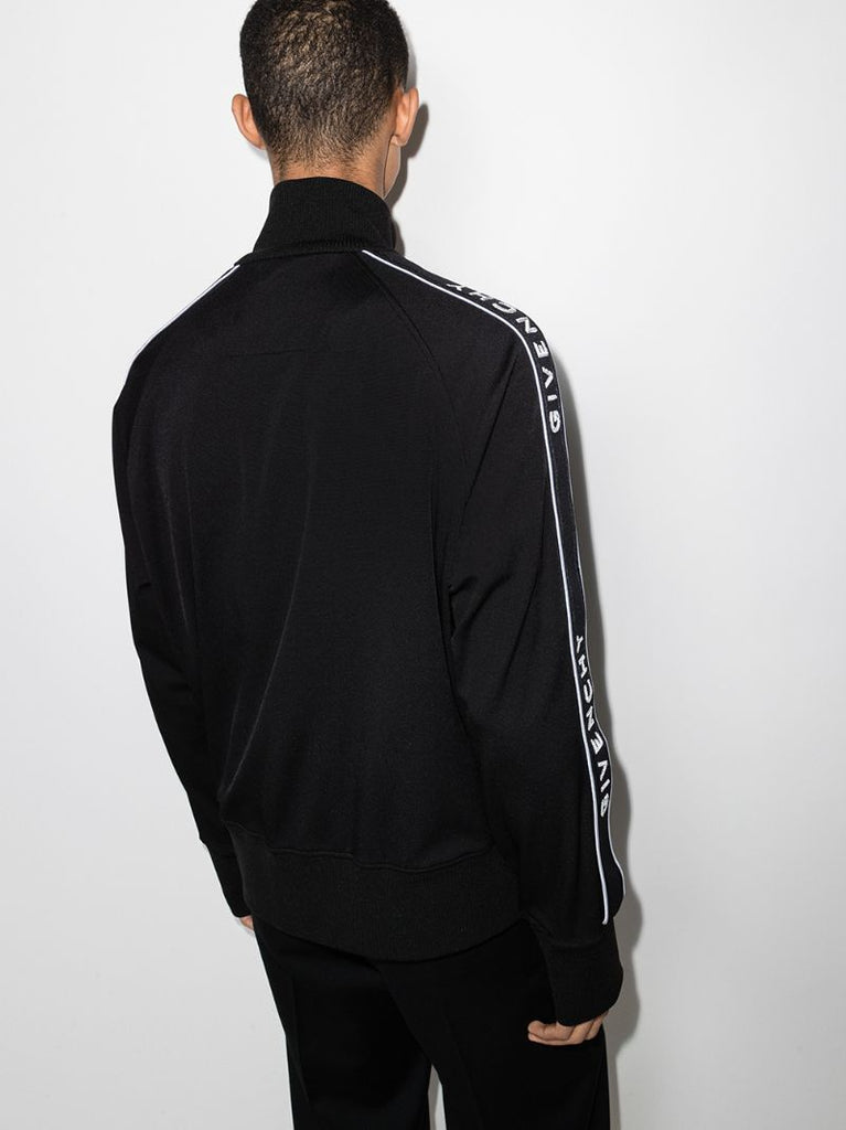 Logo-stripe Zip-up Sports Jacket