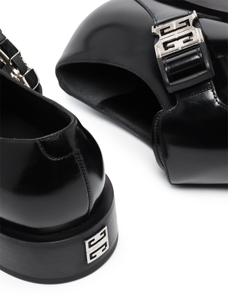 Logo-buckle Monk Shoes