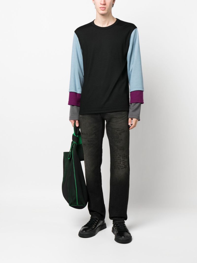 Black Basquiat Ray Straight-leg Jeans