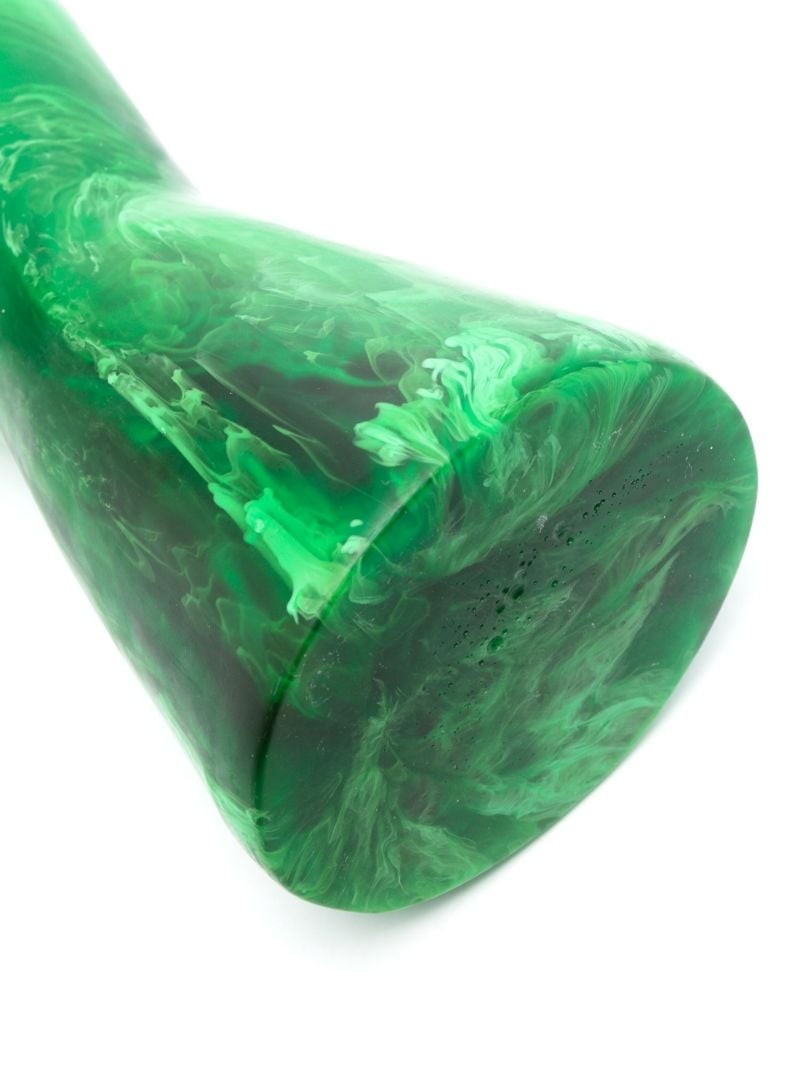 Green Tall Bow Vase