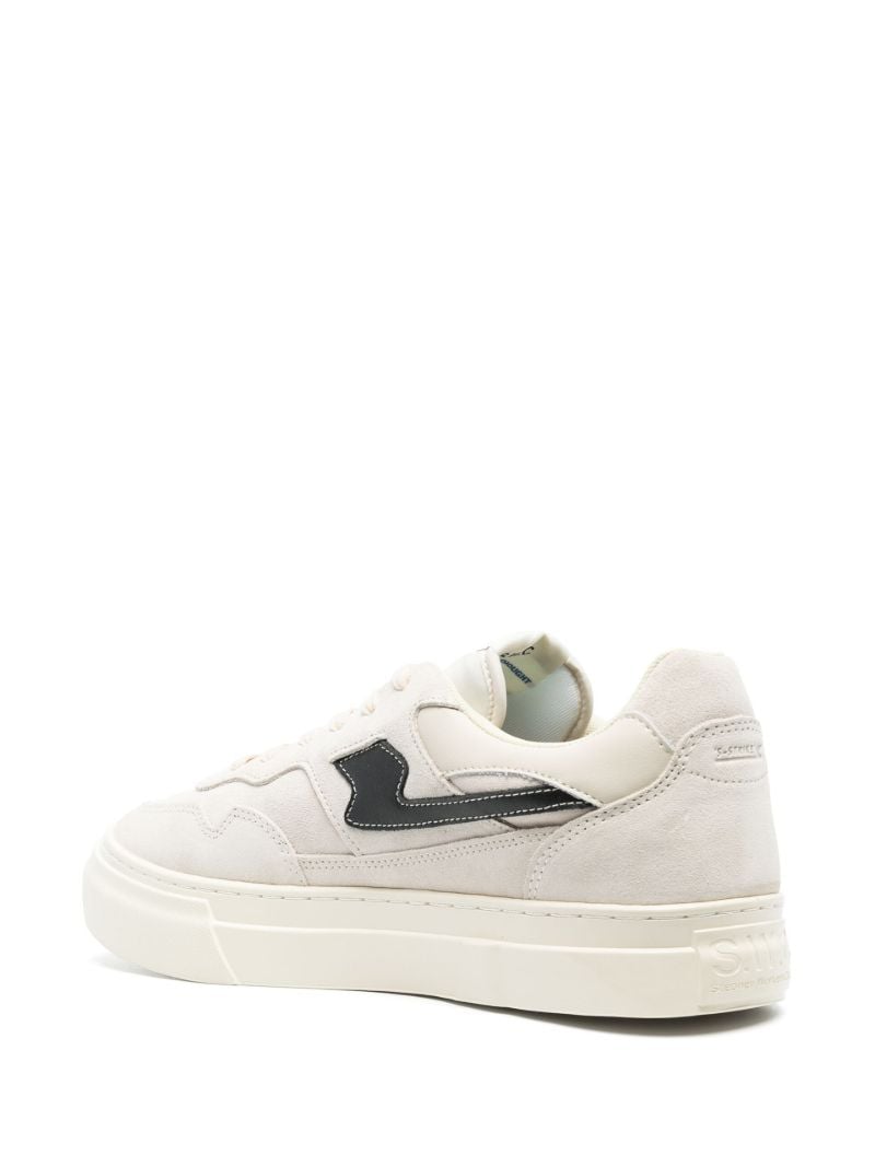 Neutral Pearl S-strike Suede Sneakers