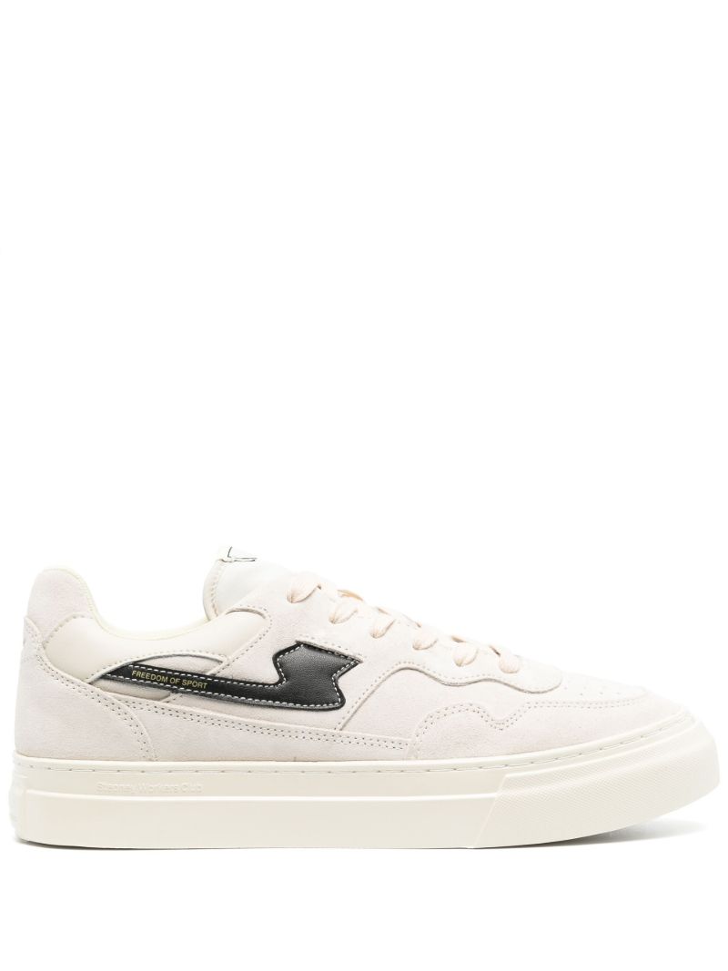 Neutral Pearl S-strike Suede Sneakers